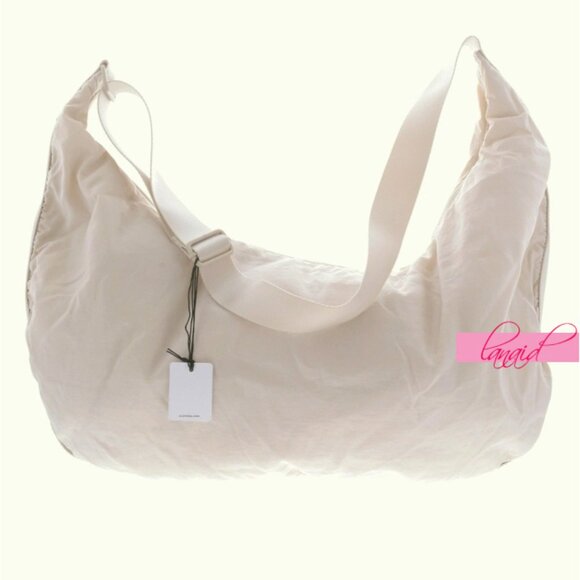 Alo Om The Go Gym Sling Bag Bone Cream Nude Large Weekend Shoulder Purse Tote - Picture 6 of 16